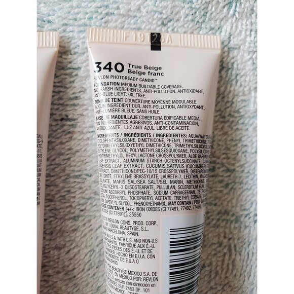 2x Revlon Candid PhotoReady Foundation 340 True Beige Natural Finish .75 oz Set - Picture 6 of 8